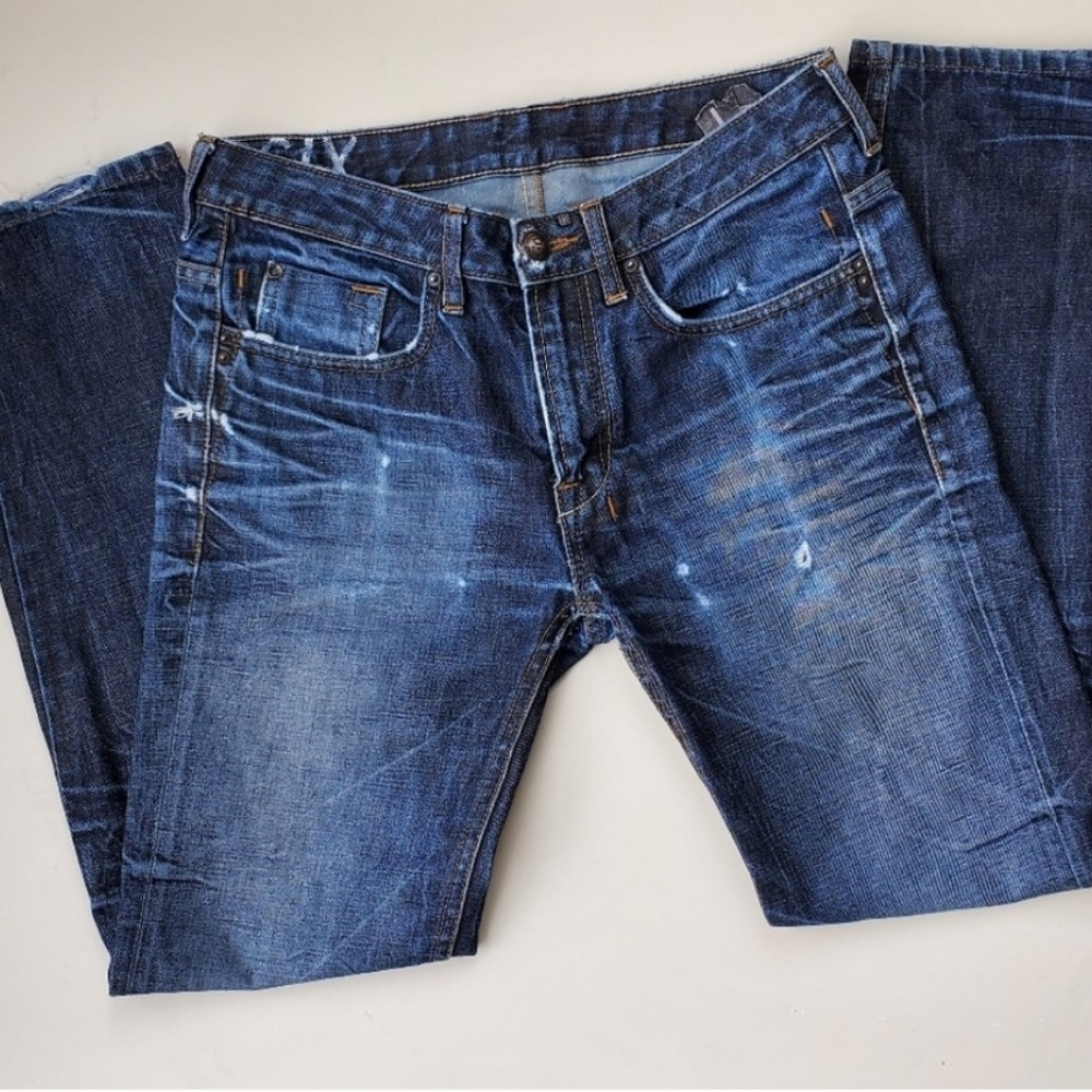 30x32 SIX Buffalo David Bitton medium wash jeans tall - Picture 2 of 3